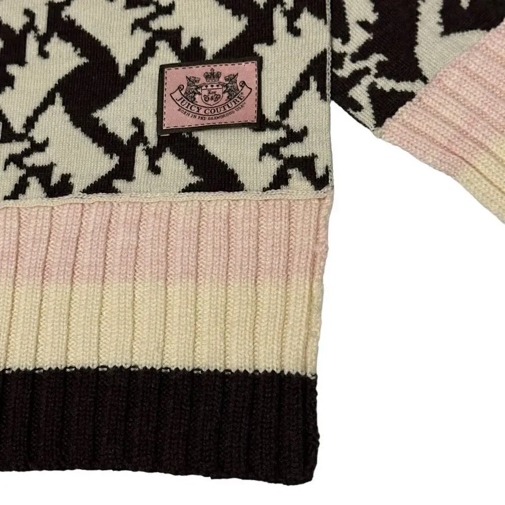 Juicy Couture Houndstooth Wool Scarf